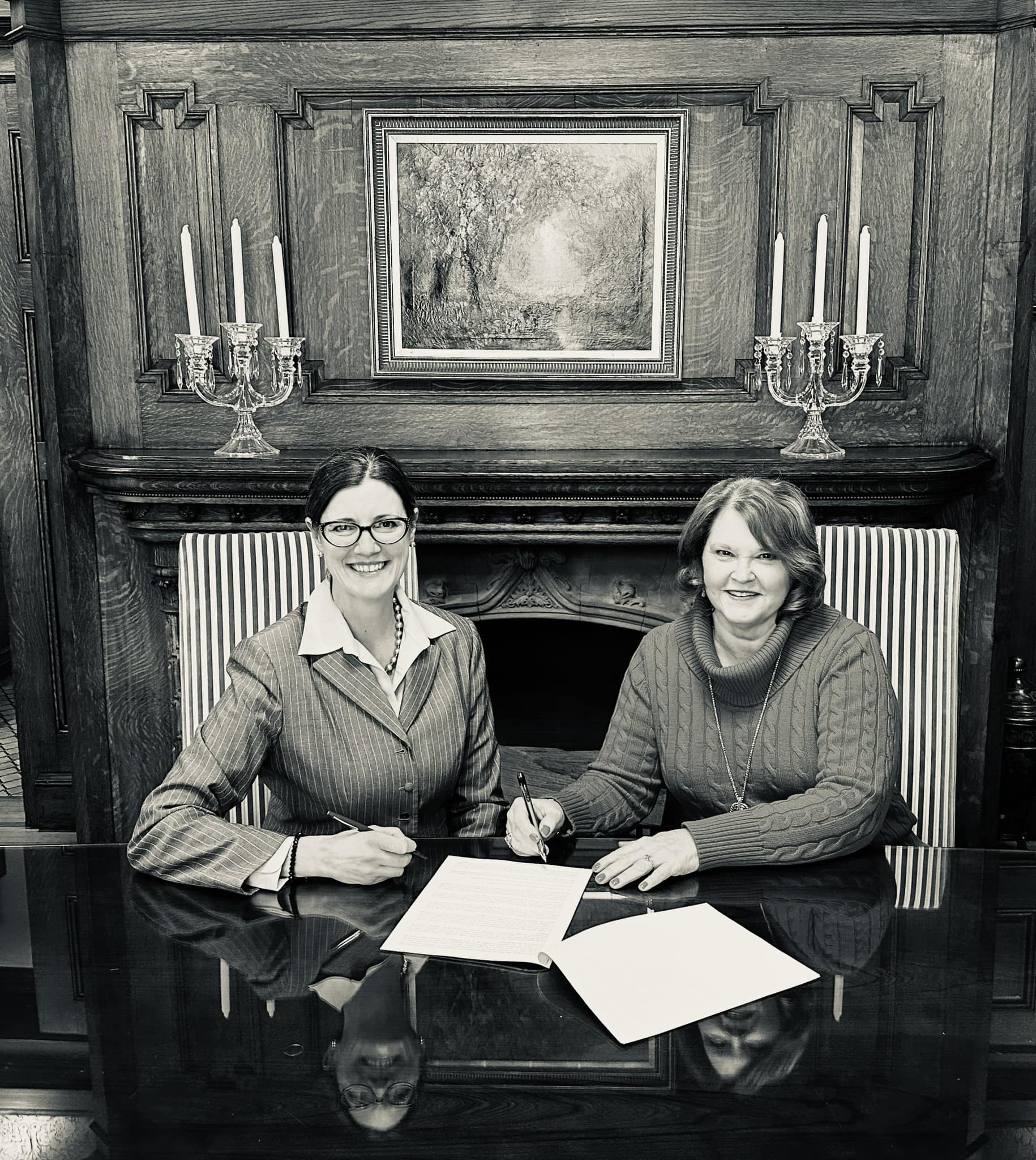 Lori Cornell with founder Stacey Hannon, February 2024